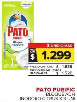 Carrefour Maxi Pato purific bloque adh inodoro citrus oferta