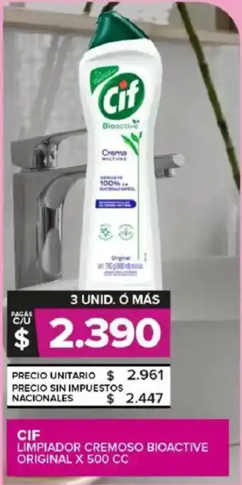 Carrefour Maxi Cif limpiador cremoso bioactive original oferta