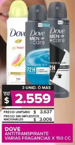 Carrefour Maxi Dove antitranspirante varias fragancias oferta