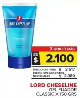 Carrefour Maxi Lord cheseline gel fijador classic oferta