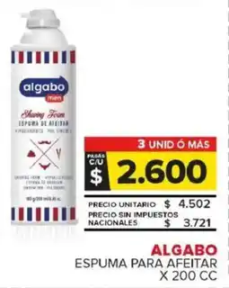 Carrefour Maxi Algabo espuma para afeitar oferta