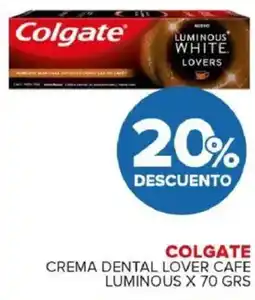 Carrefour Maxi Colgate crema dental lover cafe luminous oferta