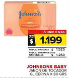 Carrefour Maxi Johnsons baby jabon de tocador glicerina oferta