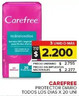 Carrefour Maxi Carefree protector diario todos los dias oferta