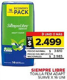 Carrefour Maxi Siempre libre toalla fem adapt suave oferta