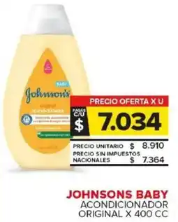 Carrefour Maxi Johnsons baby acondicionador original oferta