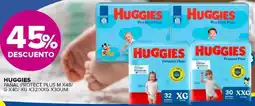 Carrefour Maxi Huggies pañal protect plus oferta