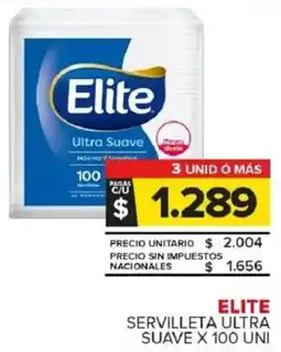 Carrefour Maxi Elite servilleta ultra suave oferta