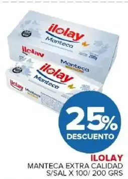 Carrefour Maxi Ilolay manteca extra calidad s/sal oferta