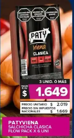Carrefour Maxi Patyviena salchicha clasica oferta