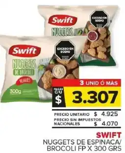 Carrefour Maxi Swift nuggets de espinaca/ brocoli fp oferta