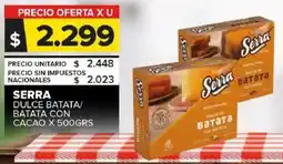 Carrefour Maxi Serra dulce batata/ batata con cacao oferta