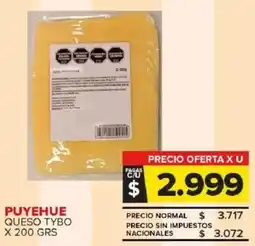 Carrefour Maxi Puyehue queso tybo oferta