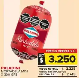 Carrefour Maxi Paladini mortadela mini oferta
