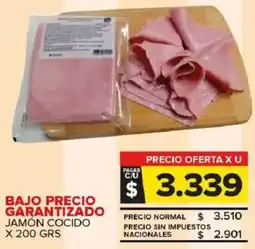Carrefour Maxi Bajo precio garantizado jamón cocido oferta