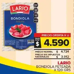 Carrefour Maxi Lario bondiola feteada oferta