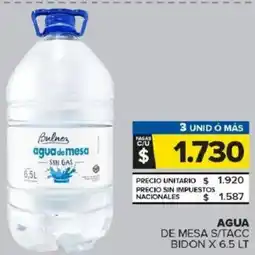 Carrefour Maxi Bulnez agua de mesa s/tacc bidon oferta