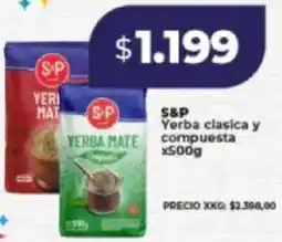 Supermayorista Vital S&P yerba clasica y compuesta oferta