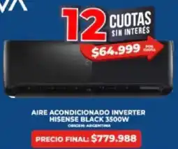 Supermayorista Vital Hisense aire acondicionado inverter black oferta
