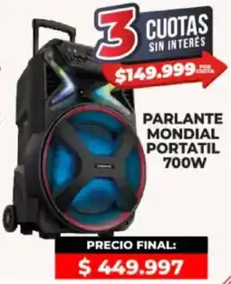 Supermayorista Vital Parlante mondial portatil oferta
