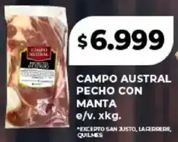 Supermayorista Vital Campo austral pecho con manta oferta