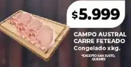 Supermayorista Vital Campo austral carre feteado congelado oferta
