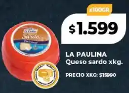 Supermayorista Vital La paulina queso sardo oferta