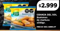Supermayorista Vital Granja del sol bastoncitos de merluza oferta