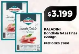 Supermayorista Vital Paladini bondiola fetas finas oferta