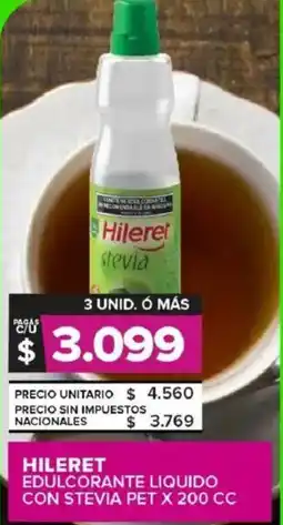 Carrefour Maxi Hileret edulcorante liquido con stevia pet oferta
