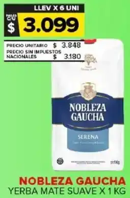 Carrefour Maxi Nobleza gaucha yerba mate suave oferta