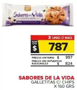 Carrefour Maxi Sabores de la vida galletitas c/ chips oferta