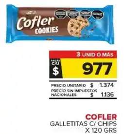 Carrefour Maxi Cofler galletitas c/ chips oferta
