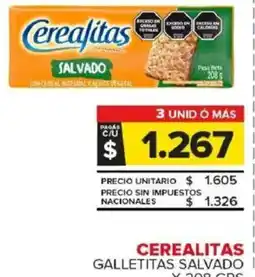 Carrefour Maxi Cerealitas galletitas salvado oferta