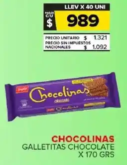 Carrefour Maxi Chocolinas galletitas chocolate oferta