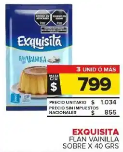 Carrefour Maxi Exquisita flan vainilla sobre oferta