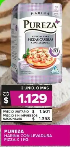 Carrefour Maxi Pureza harina con levadura pizza oferta