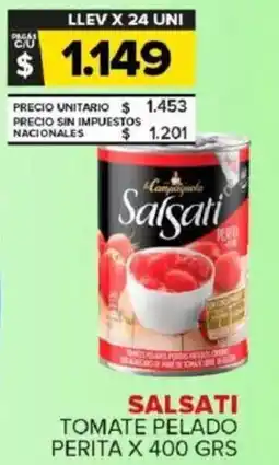 Carrefour Maxi Salsati tomate pelado perita oferta