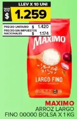 Carrefour Maxi Maximo arroz largo fino 00000 bolsa oferta