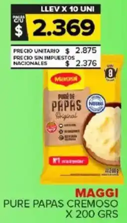 Carrefour Maxi Maggi pure papas cremoso oferta