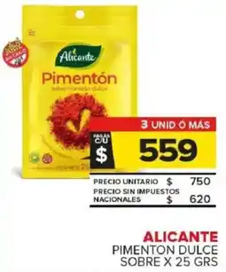 Carrefour Maxi Alicante pimenton dulce sobre oferta