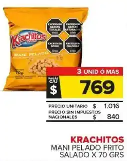 Carrefour Maxi Krachitos mani pelado frito salado oferta