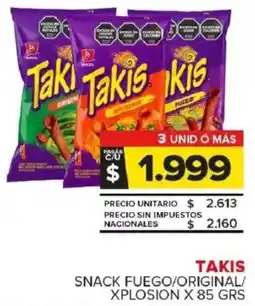 Carrefour Maxi Takis snack fuego/original/ xplosion oferta