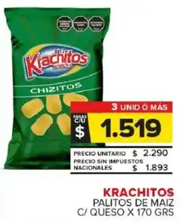 Carrefour Maxi Krachitos palitos de maiz c/ queso oferta