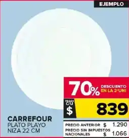 Carrefour Maxi Carrefour plato playo niza oferta