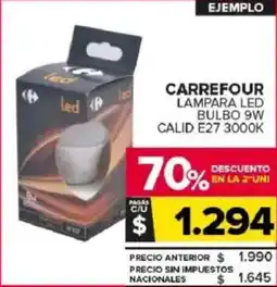 Carrefour Maxi Carrefour lampara led bulbo oferta