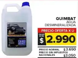 Carrefour Maxi Quim bat agua desmineralizada oferta