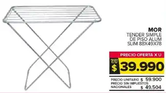 Carrefour Maxi Mor tender simple de piso alum slim oferta