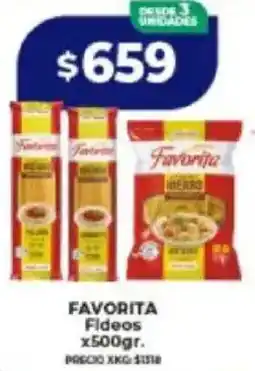 Supermayorista Vital Favorita fideos oferta