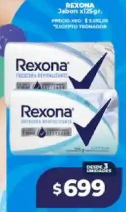 Supermayorista Vital Rexona jabon oferta